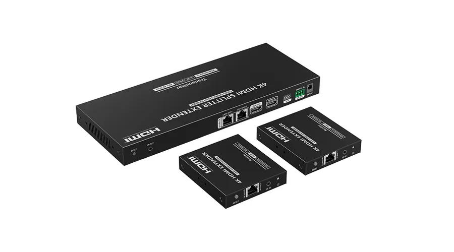 Сплиттер HDMI 1×2 с удлинителем Lenkeng LKV822P-N