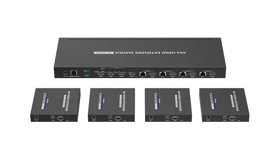 Матричный удлинитель HDMI 4×4 Lenkeng LKV844